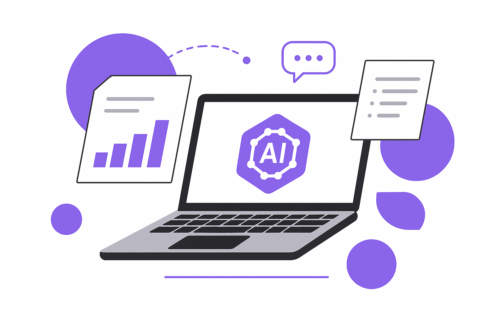 Laptop with colorful lighting